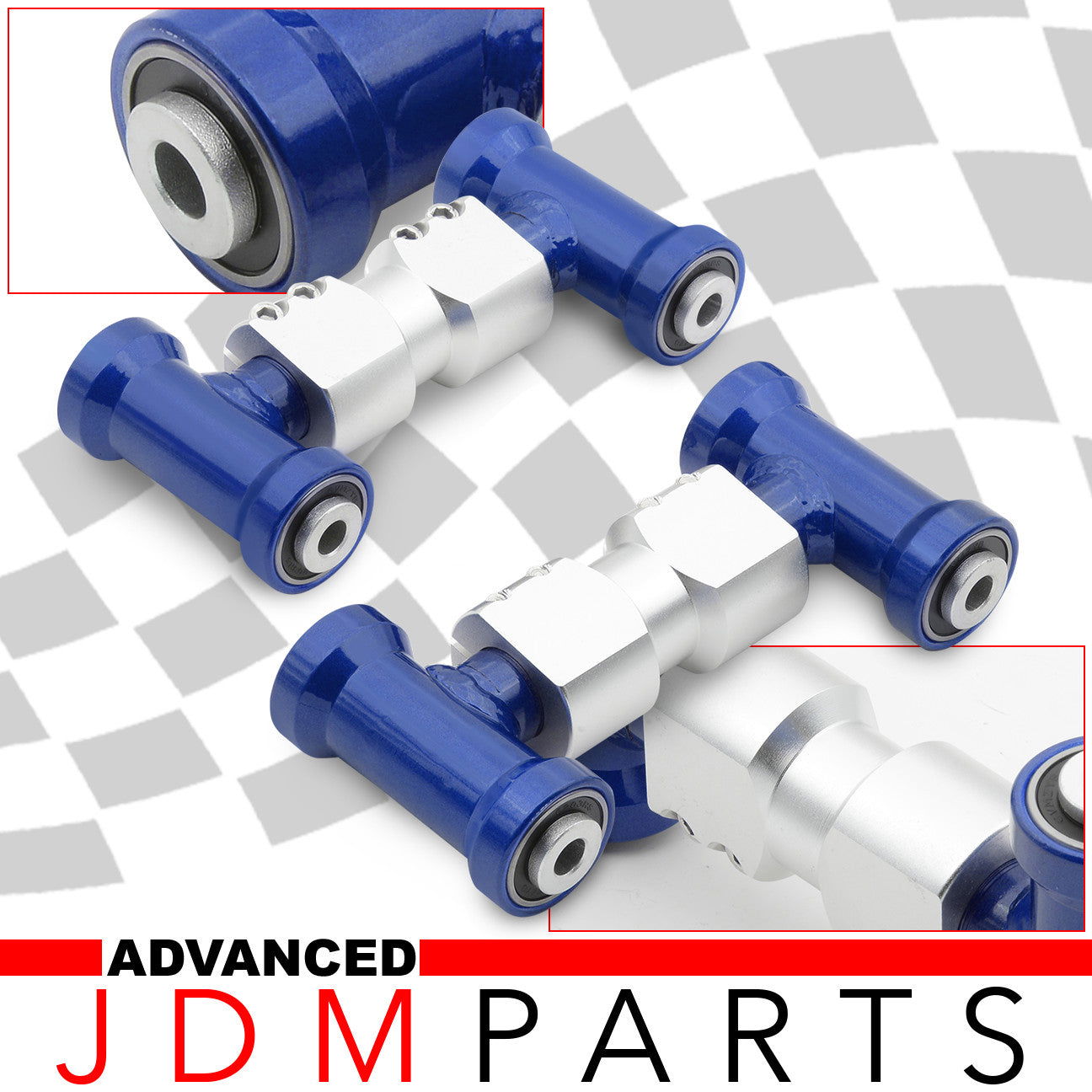 Nissan 300ZX 1990-1996 / Skyline R32 1989-1994 Front Upper Control Arms Camber Kit Blue - Parts Agent
