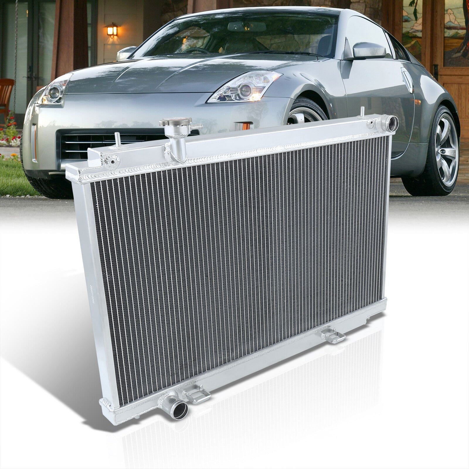 Nissan 350Z 2003-2006 Manual Transmission Aluminum Radiator - Parts Agent