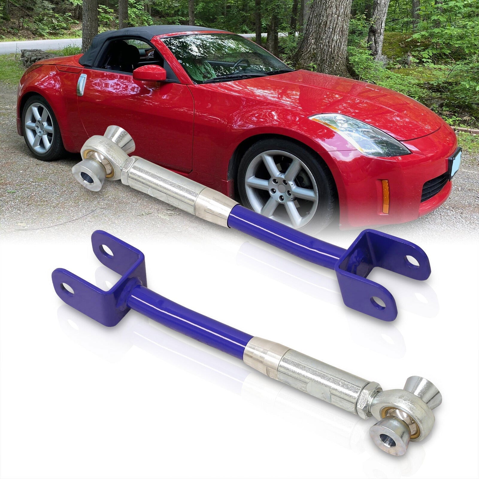 Nissan 350Z 2003-2009 / Infiniti G35 2003-2007 Rear Control Arms Camber Kit Blue - Parts Agent