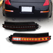 Nissan 350Z Z33 2003-2009 Rear 4-in-1 Function Sequential LED Fog Light (Brake/Reverse/Running/Signal) Smoke Len - Parts Agent