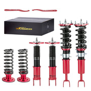 Nissan 350z coilovers Z33 Height Adj. Coilovers Kits Racing Shocks Red lowering kit - Parts Agent
