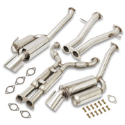 Nissan 370Z 2009-2020 Hi-Power Style Dual Tip Stainless Steel Catback Exhaust System (Piping: 2.25