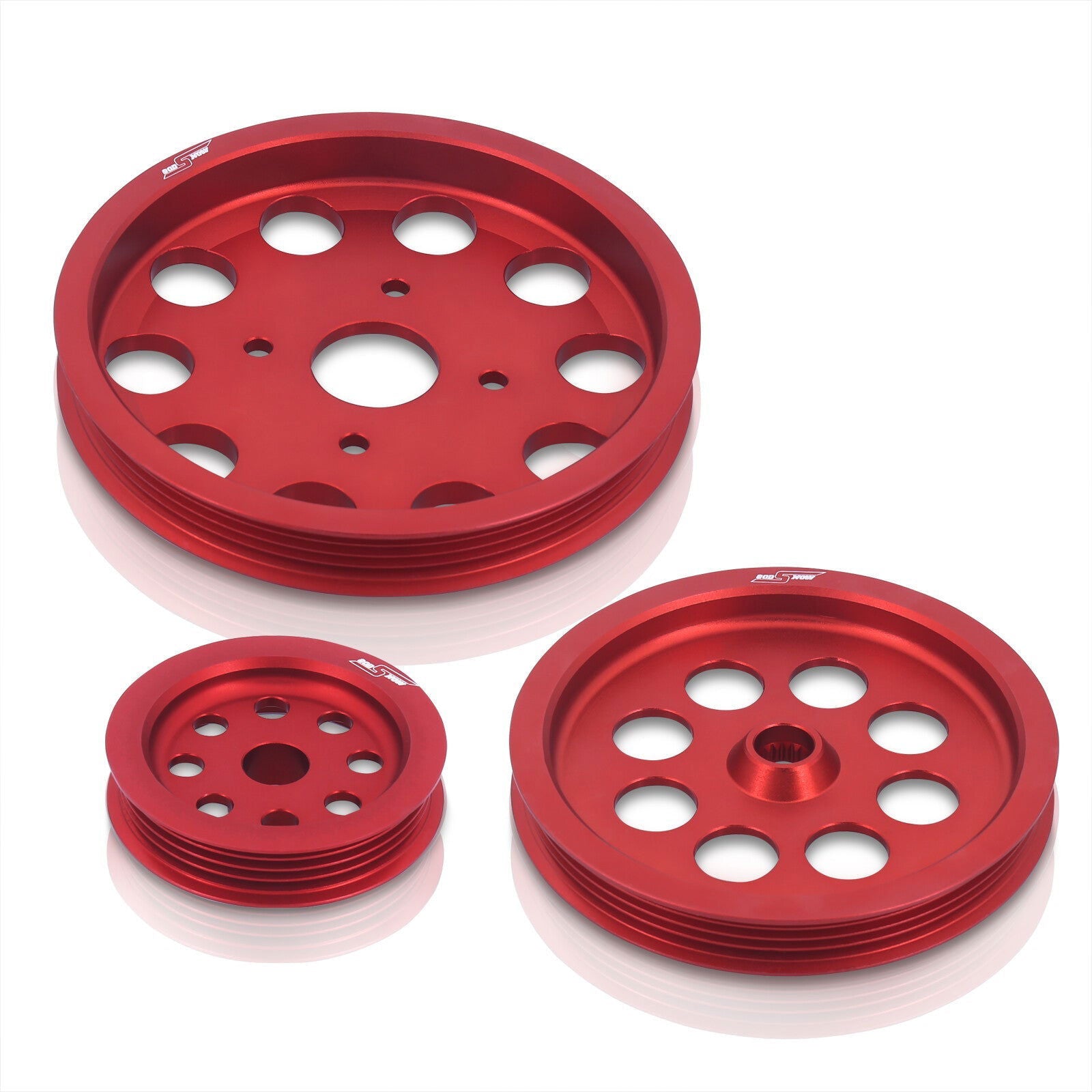 Nissan RB20 RB25 RB26 Underdrive Crank Pulley Red - Parts Agent