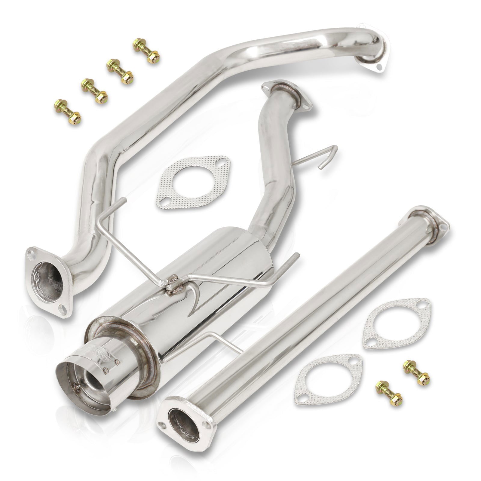 Nissan Sentra SE-R Spec V 2002-2006 N1 Style Stainless Steel Catback Exhaust System (Piping: 2.5" / 65mm | Tip: 4.5") - Parts Agent
