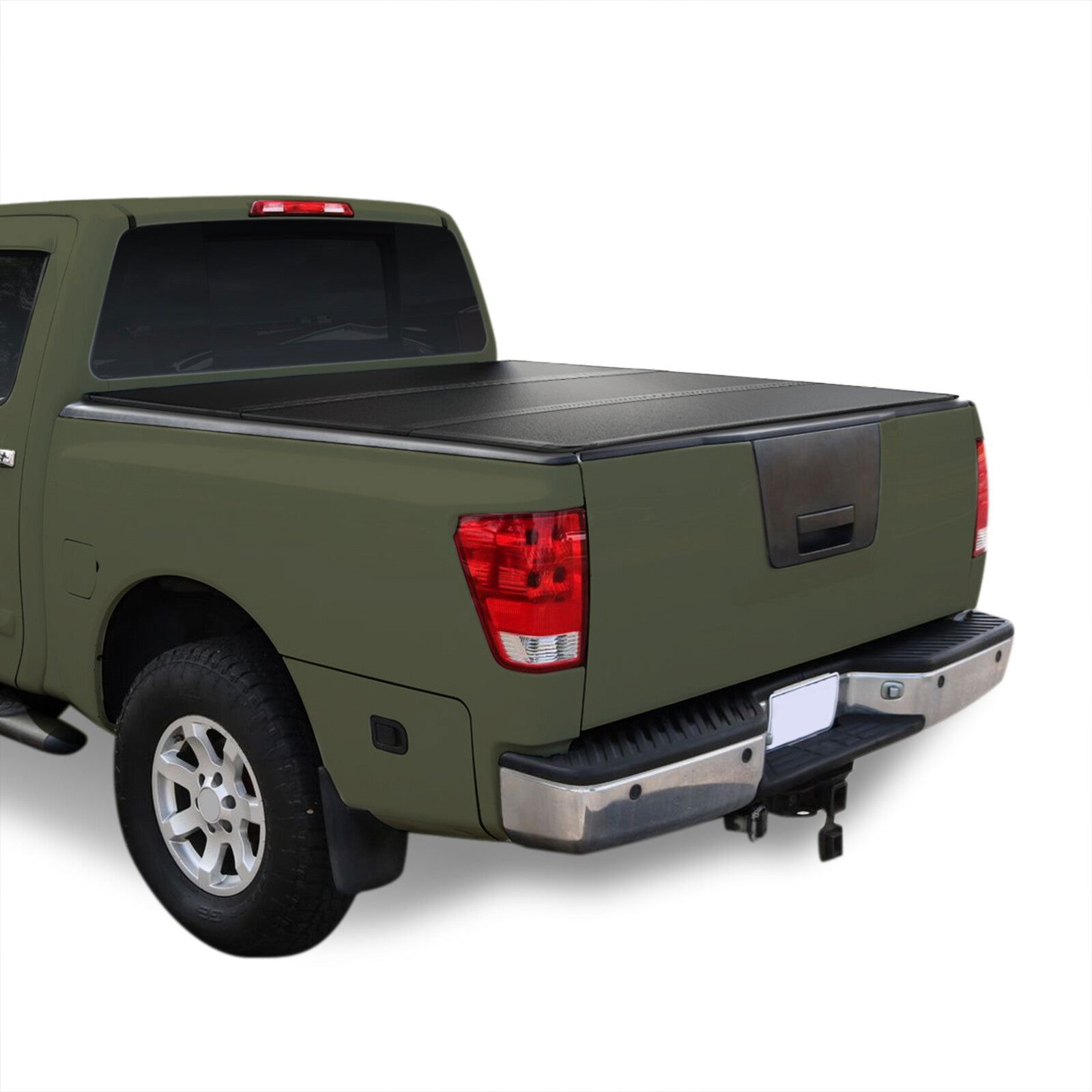 Nissan Titan 6.5FT 2004-2015 Hard Tri Fold Truck Tonneau Bed Cover (Standard Short Bed 6´5") - Parts Agent
