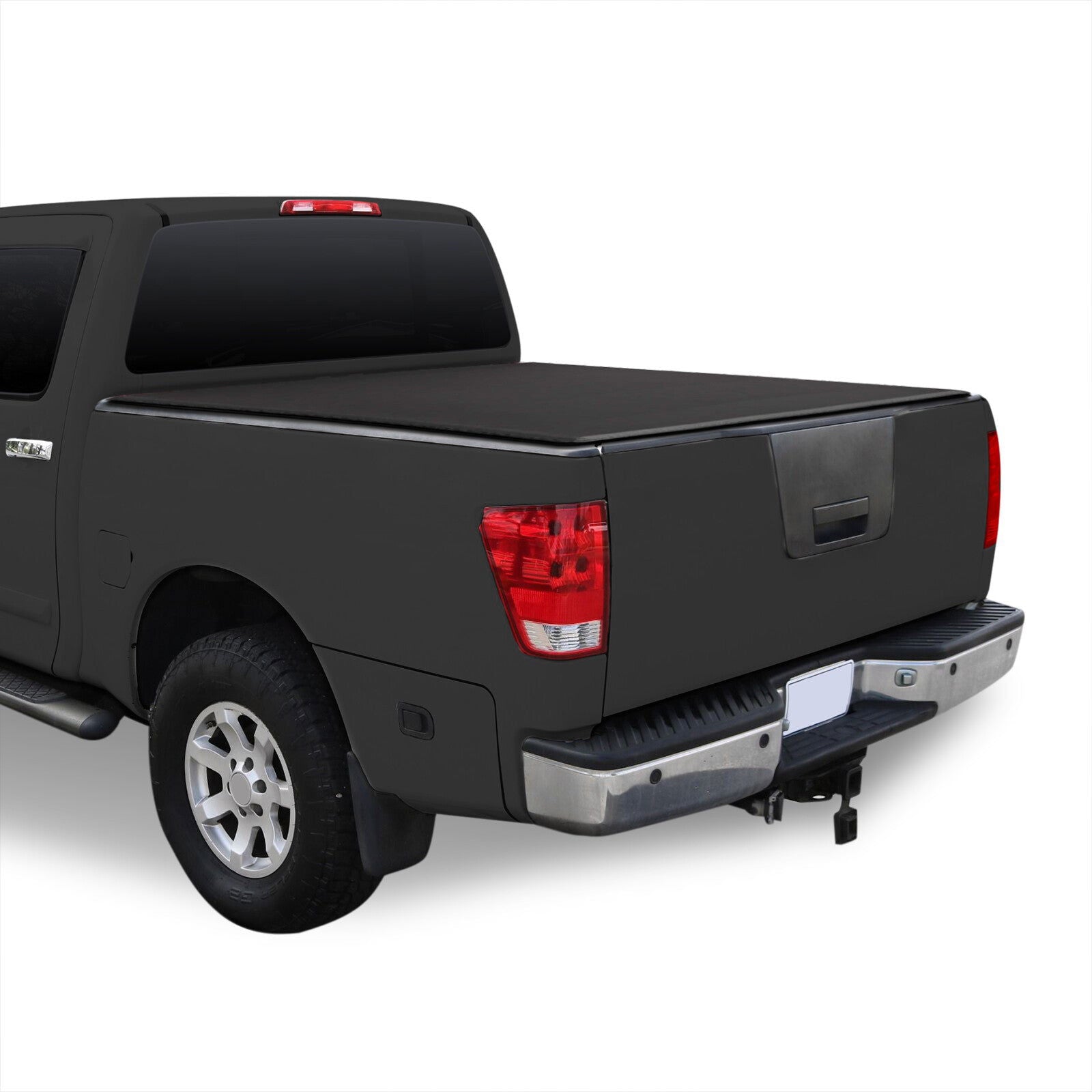 Nissan Titan 6.5FT 2004-2015 Soft 4 Fold Truck Tonneau Bed Cover (Standard Short Bed 6´5") - Parts Agent