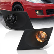 Nissan Versa 2007-2011 Front Fog Lights Smoked Len (Includes Switch & Wiring Harness) - Parts Agent