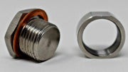 O2 02 Oxygen Sensor 304 Steel Weld On Bung & Plug Wideband Nut & Cap 18 x 1.5 US - Parts Agent
