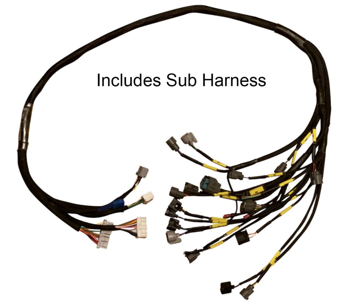 OBD2 D Series B Series Tucked Engine + Sub Harness Civic Si Type R EM1 ...