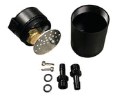 Oil Catch Can Tank 2-Port Baffled Reservoir Breather Universal Reservoir USA - Parts Agent