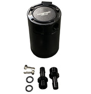 Oil Catch Can Tank 2-Port Baffled Reservoir Breather Universal Reservoir USA - Parts Agent