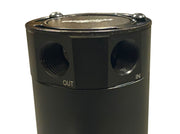 Oil Catch Can Tank 2-Port Baffled Reservoir Breather Universal Reservoir USA - Parts Agent