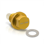 Oil Pan Magnetic Bolt with Gasket M12 x 1.25 Gold for Infiniti/Lexus/Nissan/Toyota - Parts Agent