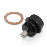 Oil Pan Magnetic Bolt with Gasket M20 x 1.5 Black for Subaru - Parts Agent