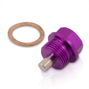 Oil Pan Magnetic Bolt with Gasket M20 x 1.5 Purple for Subaru - Parts Agent