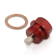 Oil Pan Magnetic Bolt with Gasket M20 x 1.5 Red for Subaru - Parts Agent