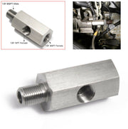 Oil Pressure Sensor Tee 1/8''NPT to Adapter Fitting Turbo Supply Feed Line Gauge - Parts Agent