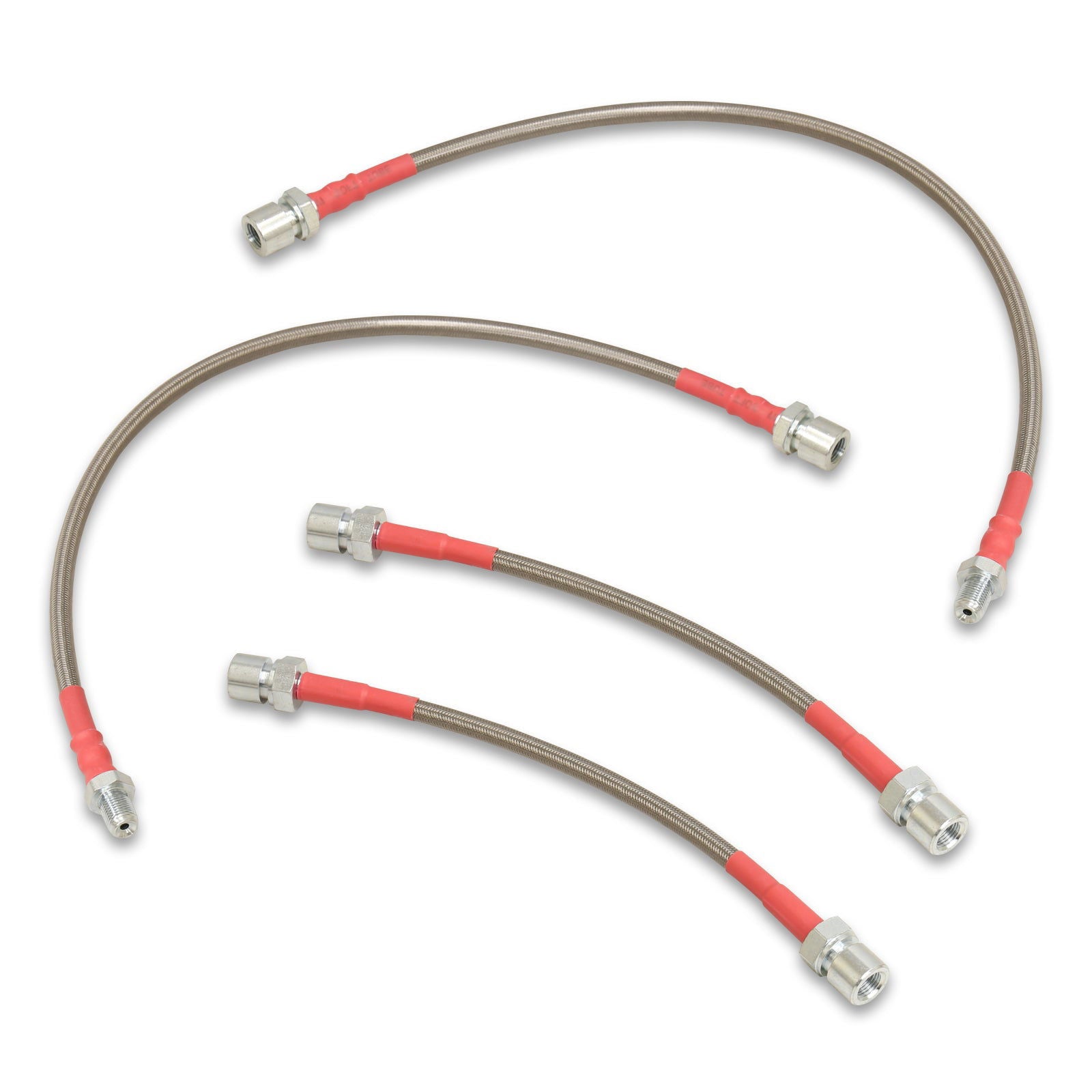 Porsche 944 1982-1989 Stainless Steel Braided Oil Brake Lines Silver - Parts Agent