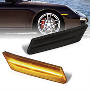 Porsche Carrera 997 2005-2012 / Boxster 987 2005-2012 / Cayman 987 2005-2012 Front Amber LED Side Marker Lights Smoke Len - Parts Agent