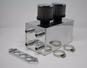 Pro Series Oil Catch Can For Honda Civic Acura Integra 4 Port -10AN Silver 🇺🇸 - Parts Agent