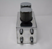 Pro Series Oil Catch Can For Honda Civic Acura Integra 4 Port -10AN Silver 🇺🇸 - Parts Agent
