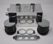 Pro Series Oil Catch Can For Honda Civic Acura Integra 4 Port -10AN Silver 🇺🇸 - Parts Agent