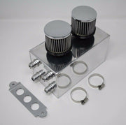 Pro Series Oil Catch Can For Honda Civic Acura Integra 4 Port -10AN Silver 🇺🇸 - Parts Agent