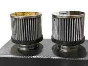 Pro Series Oil Catch Can For Honda Civic Acura Integra 6 Port -10AN With Hoses - Parts Agent