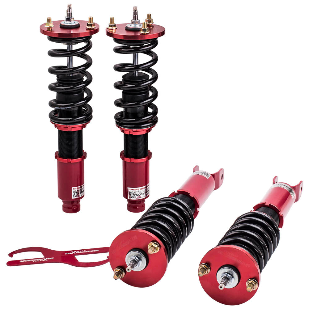 Racing CoiloverHonda Accord VIII LX,SE,LX-P coupe CS1(north American only) 2008-2012 Adj.Damper Red Shocks lowering kit - Parts Agent