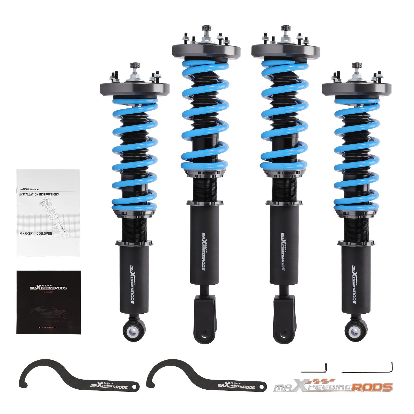 Racing Coilover Shock Struts Kit Jaguar XJ8 / XJR X350 03-07 lowering kit - Parts Agent