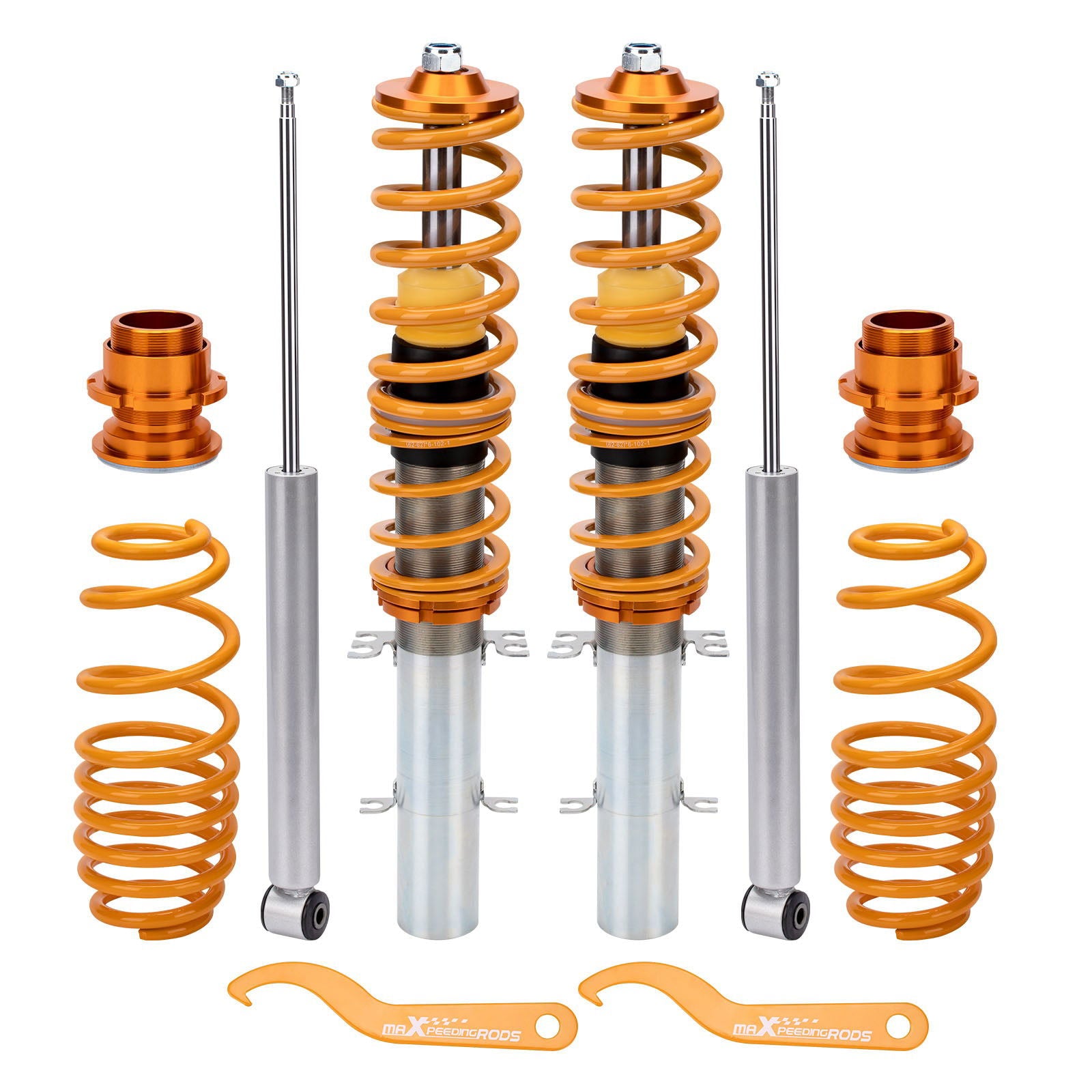 SEAT LEON (1M1) FWD 1999-2006 CoiloversAdjustable Suspension Shock Absorber Kit lowering kit - Parts Agent