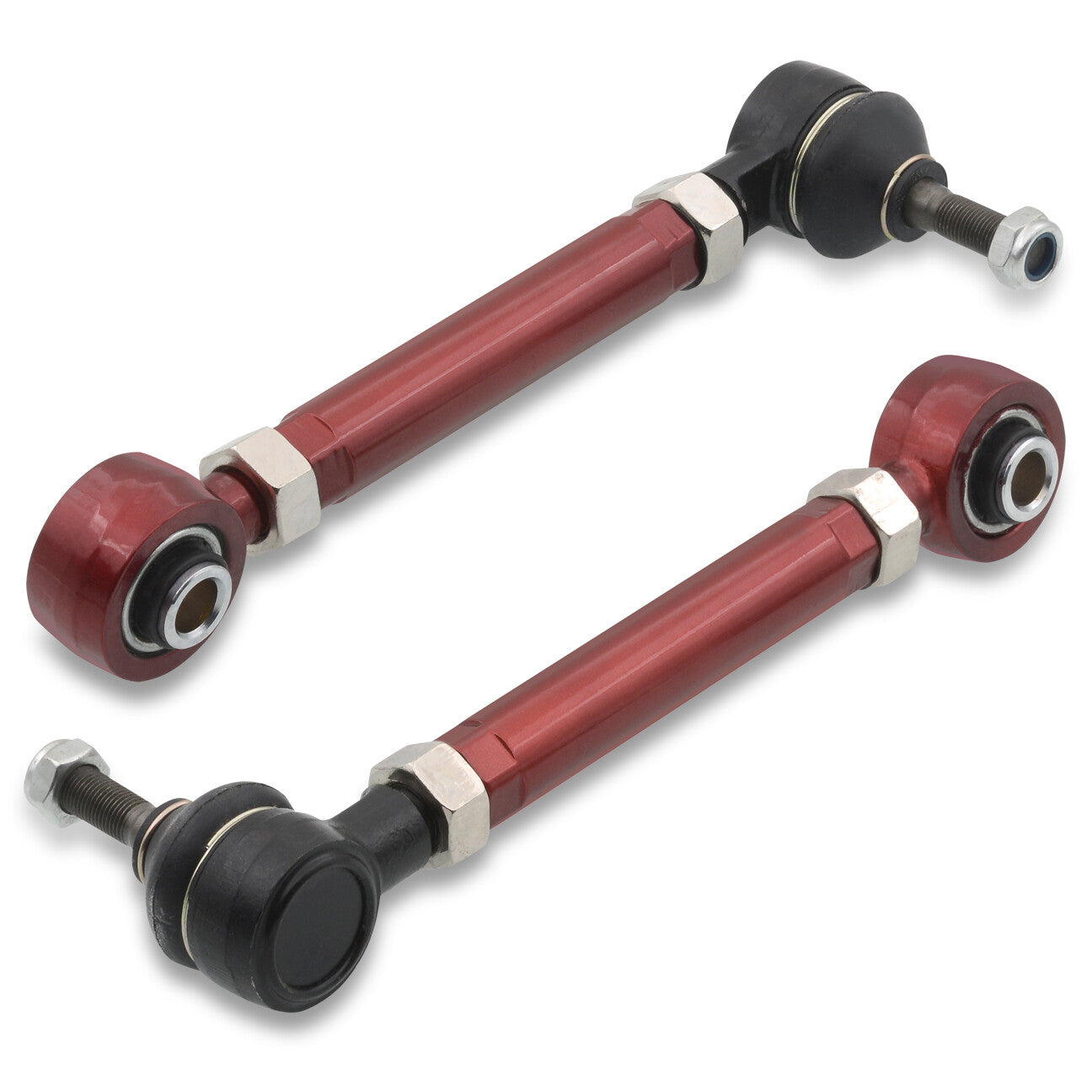 Scion FRS 2013-2016 / Toyota 86 2017-2020 / Subaru BRZ 2013-2020 / Impreza WRX 2008-2021 Rear Lower Adjustable Toe Control Arms Red - Parts Agent