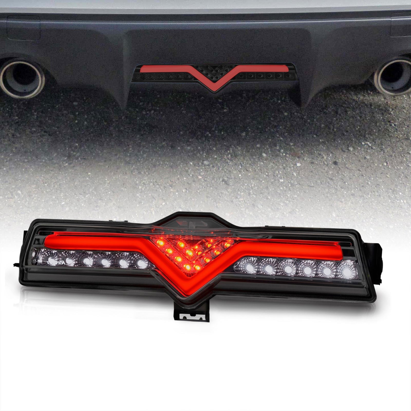 Scion FRS 2013-2016 / Toyota 86 2017-2020 / Subaru BRZ 2013-2020 3in1 Red LED Rear Brake Light Smoke Len - Parts Agent