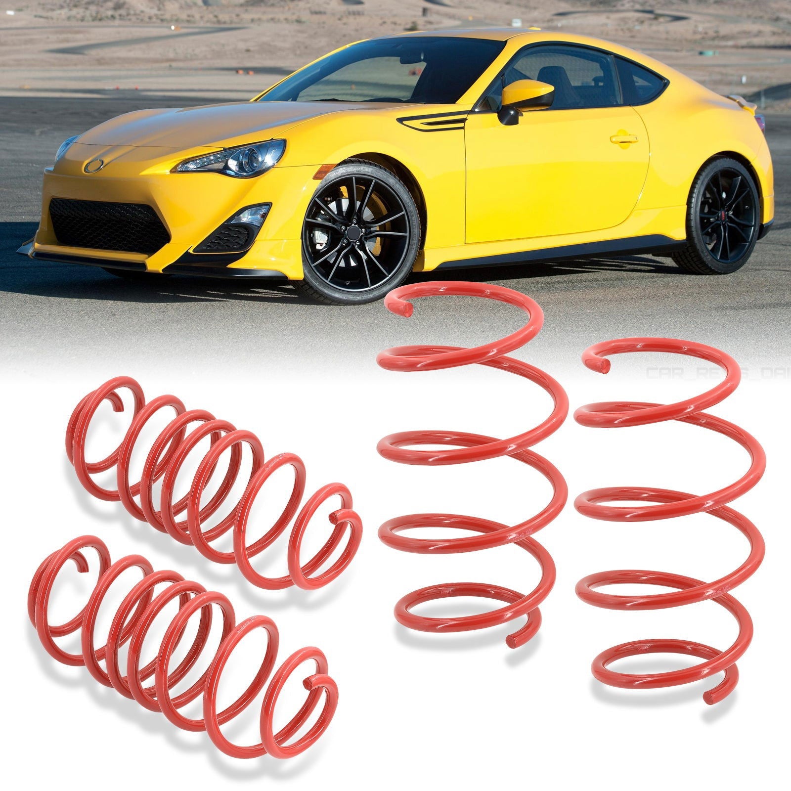 Scion FRS 2013-2016 / Toyota 86 2017-2020 / Subaru BRZ 2013-2020 Lowering Springs Red (Front ~2.0" / Rear ~2.1") - Parts Agent