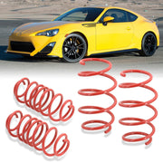 Scion FRS 2013-2016 / Toyota 86 2017-2020 / Subaru BRZ 2013-2020 Lowering Springs Red (Front ~2.0