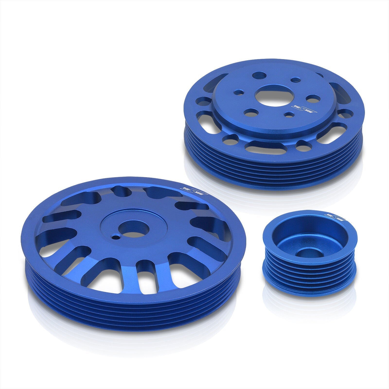 Scion FRS 2013-2016 / Toyota 86 2017-2020 / Subaru BRZ 2013-2020 Underdrive Crank Alternator Water Pump Pulley Blue - Parts Agent
