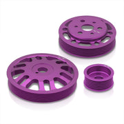 Scion FRS 2013-2016 / Toyota 86 2017-2020 / Subaru BRZ 2013-2020 Underdrive Crank Alternator Water Pump Pulley Purple - Parts Agent