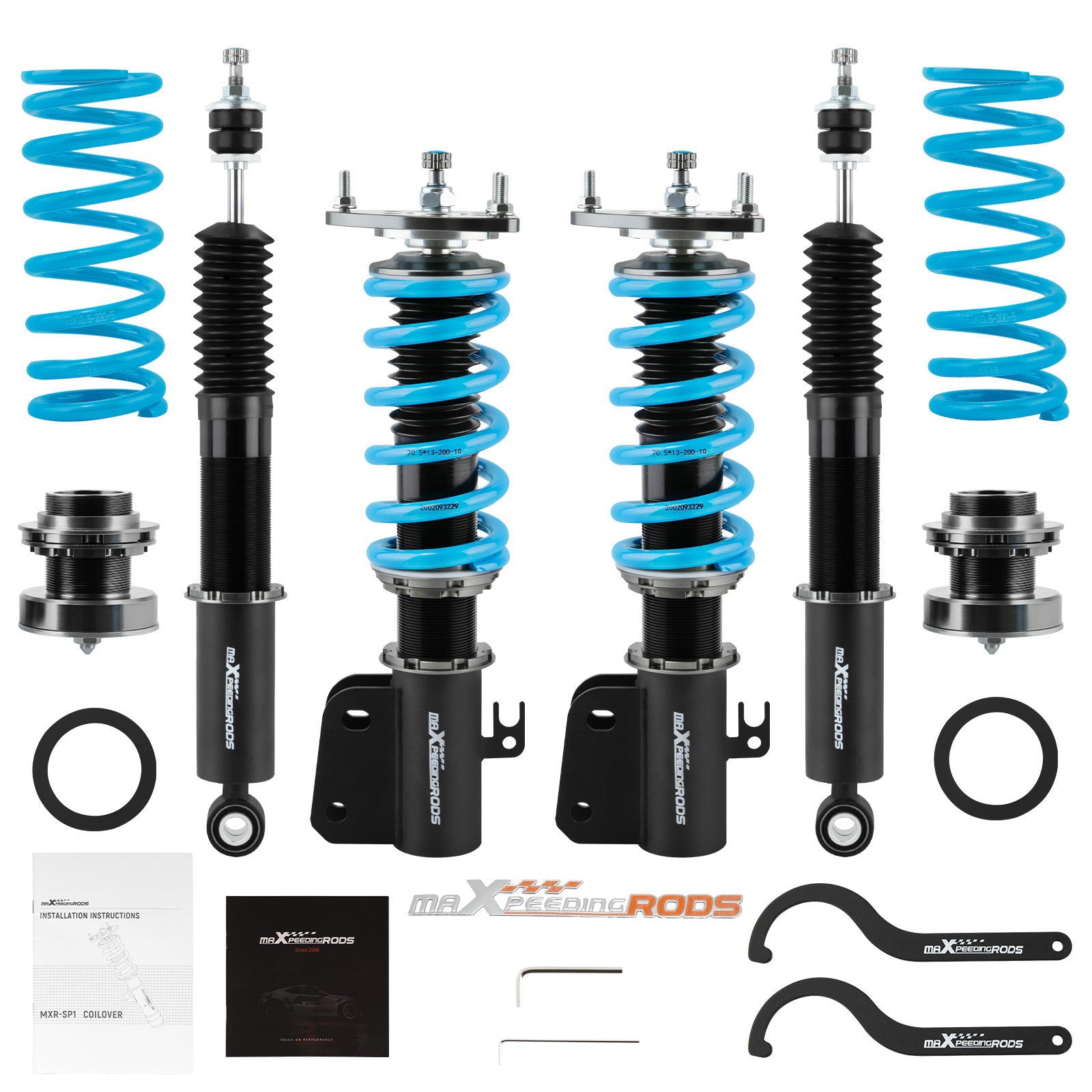 Scion XB 2004-2006 Toyota Echo 2000-2005 COT6 Coilovers Suspension Damper Set lowering kit - Parts Agent