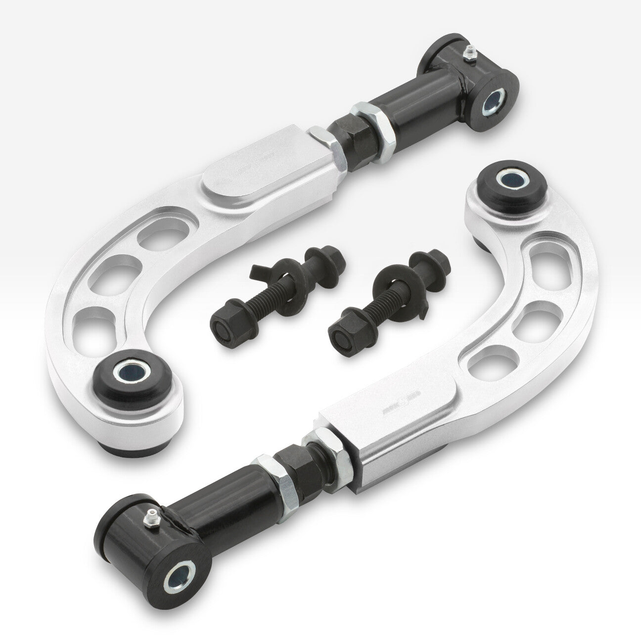 Scion tC 2005-2010 Front Camber Bolts + Rear Control Arms Camber Kit Silver - Parts Agent