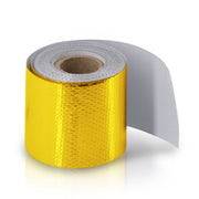 Self Adhesive Reflective Exhaust Heat Wrap 15Feet x 2Inch Gold - Parts Agent