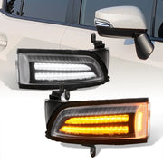 Subaru Crosstrek 2013-2017 / Forester 2014-2018 / Impreza 2.0L 2012-2016 / Legacy 2012-2017 / Outback 2012-2017 / WRX STI 2015-2021 Front Amber Sequential LED Side Mirror Signal Marker Lights Clear Len - Parts Agent