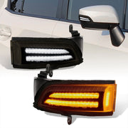 Subaru Crosstrek 2013-2017 / Forester 2014-2018 / Impreza 2.0L 2012-2016 / Legacy 2012-2017 / Outback 2012-2017 / WRX STI 2015-2021 Front Amber Sequential LED Side Mirror Signal Marker Lights Smoke Len - Parts Agent