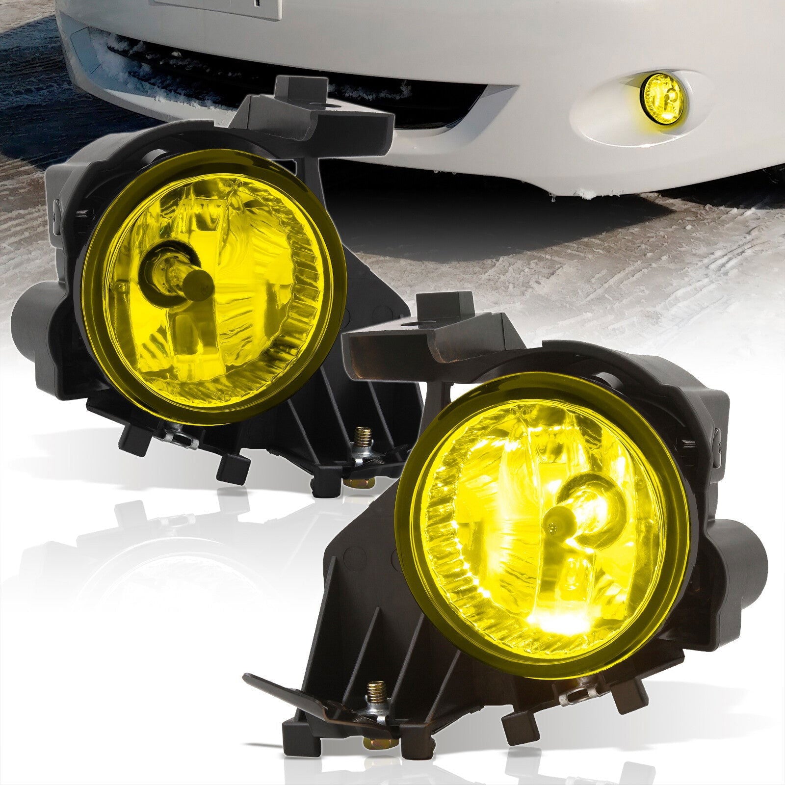 Subaru Impreza / WRX (Not Compatible for STI Models) 2008-2011 Front Fog Lights Yellow Len (Includes Switch & Wiring Harness) - Parts Agent
