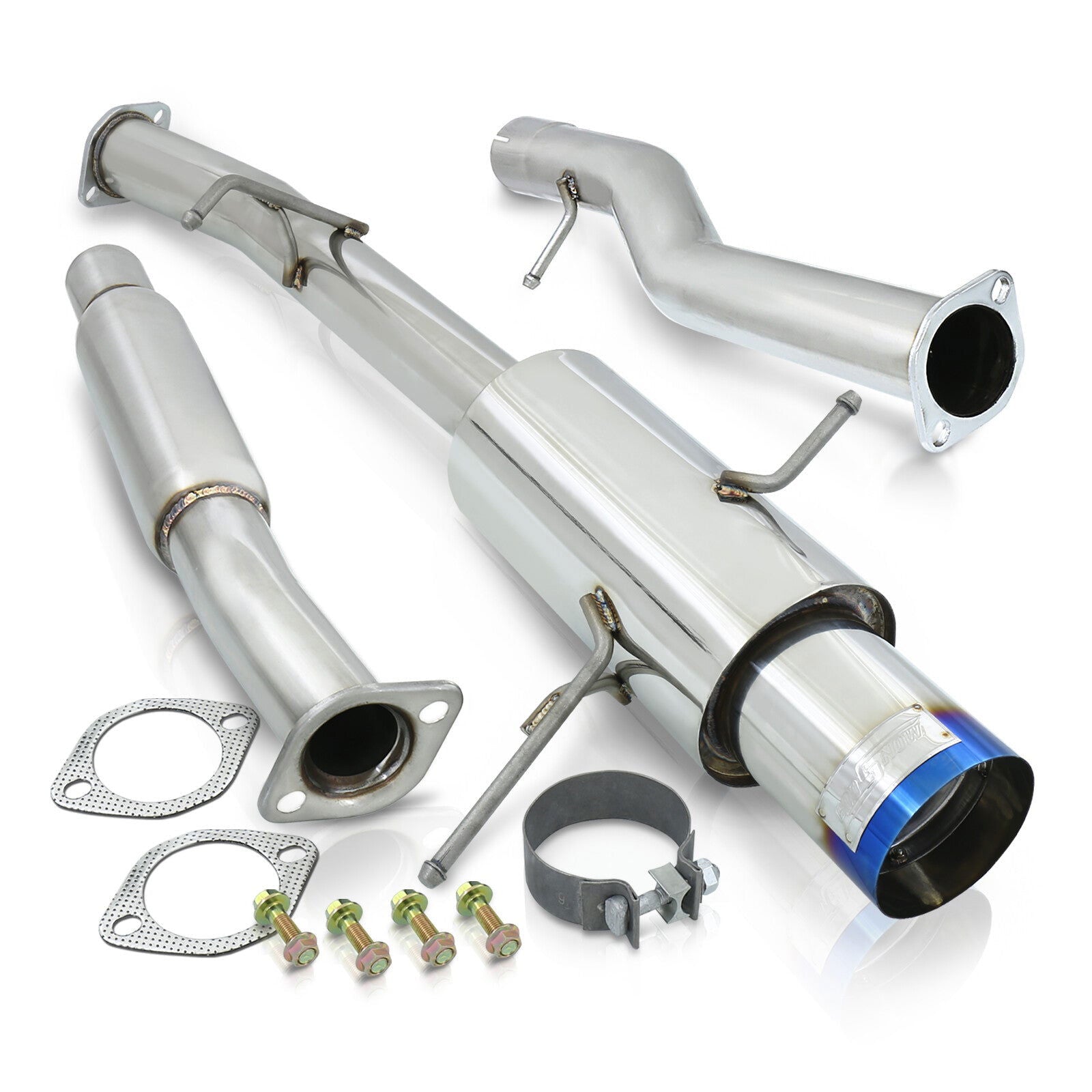 Subaru Impreza WRX / STI 2002-2007 N1 Style Stainless Steel Catback Exhaust System Burnt Tip (Piping: 2.5" / 65mm to 3.0" / 76mm | Tip: 4.5") - Parts Agent