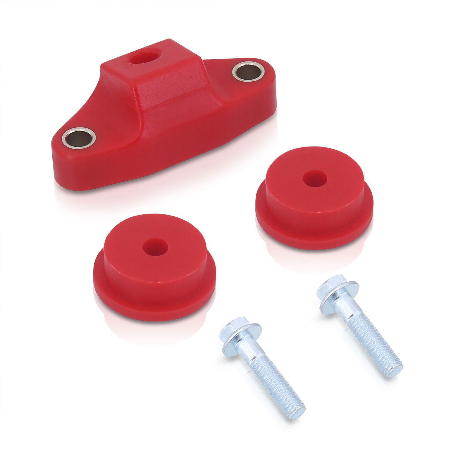 Subaru Impreza WRX 1998-2014 / Forester 2000-2008 / Legacy 2000-2009 / Outback 2000-2008 (5-Speed) Front & Rear Transmission Shifter Bushing Red - Parts Agent