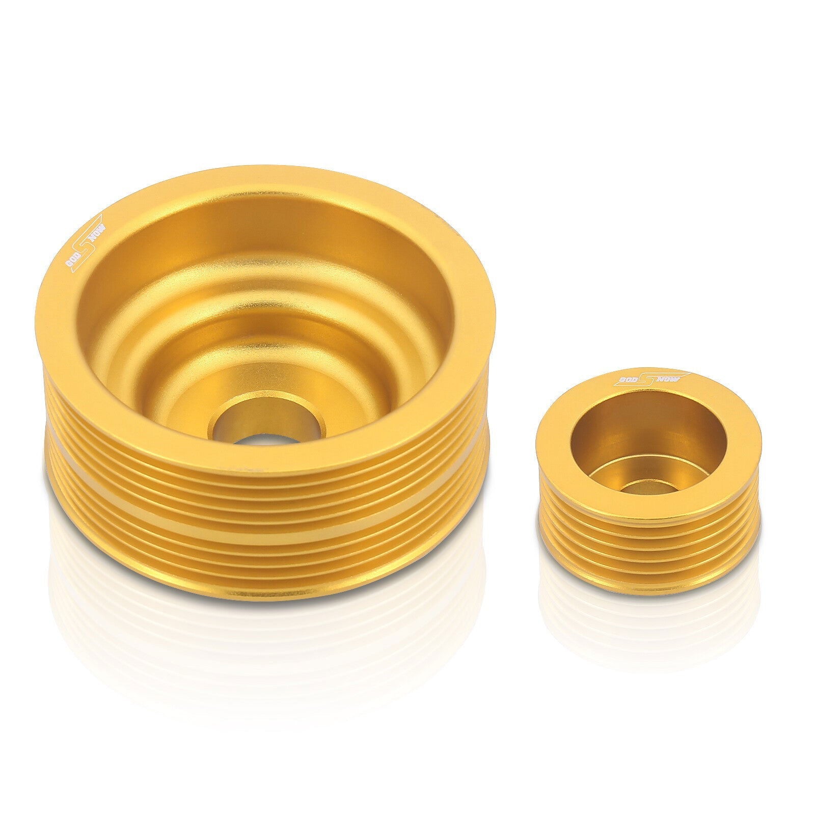Subaru Impreza WRX 2002-2007 2.0L 2.5L Turbocharged Underdrive Crank Pulley Gold - Parts Agent