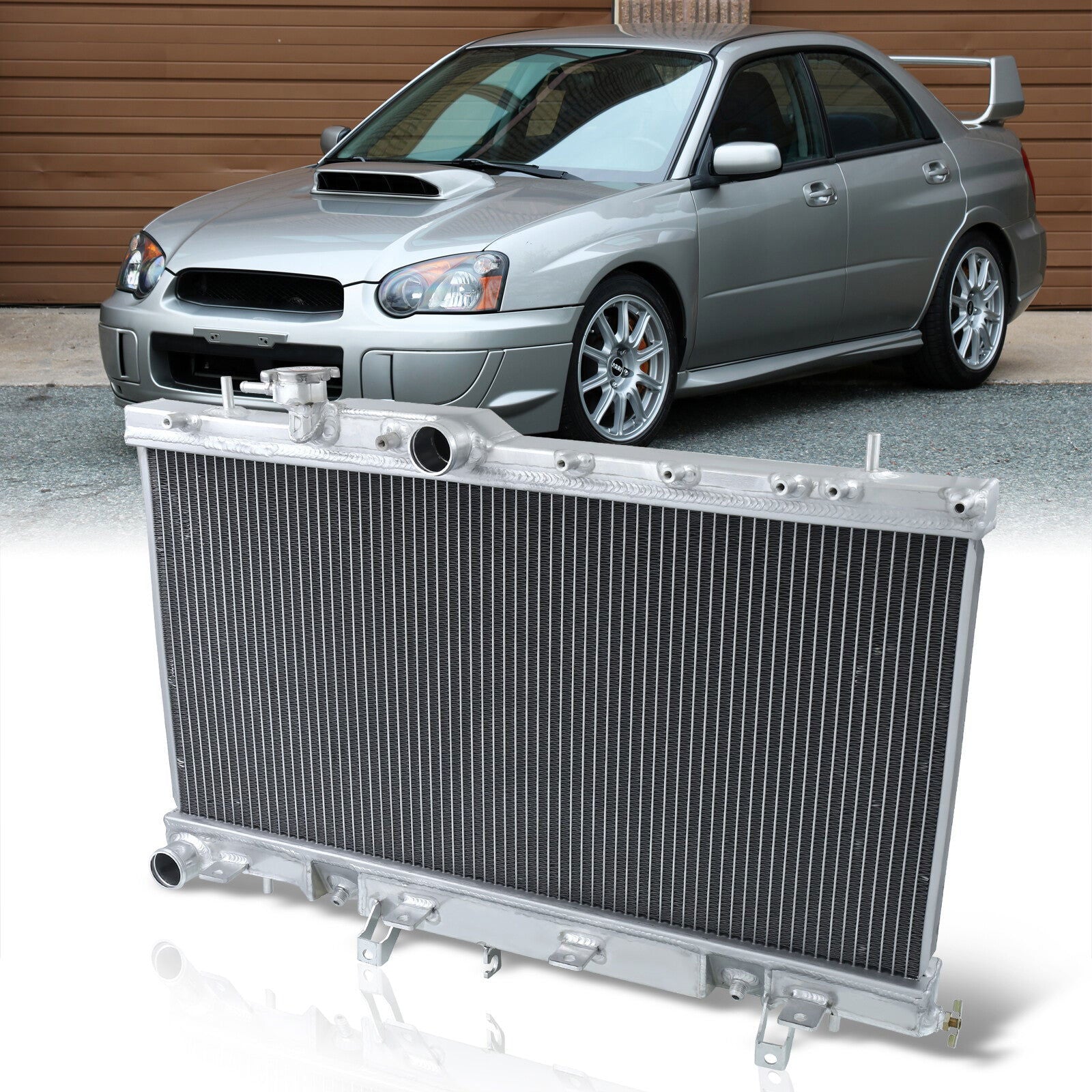 Subaru Impreza WRX 2002-2007 Automatic Transmission Aluminum Radiator - Parts Agent