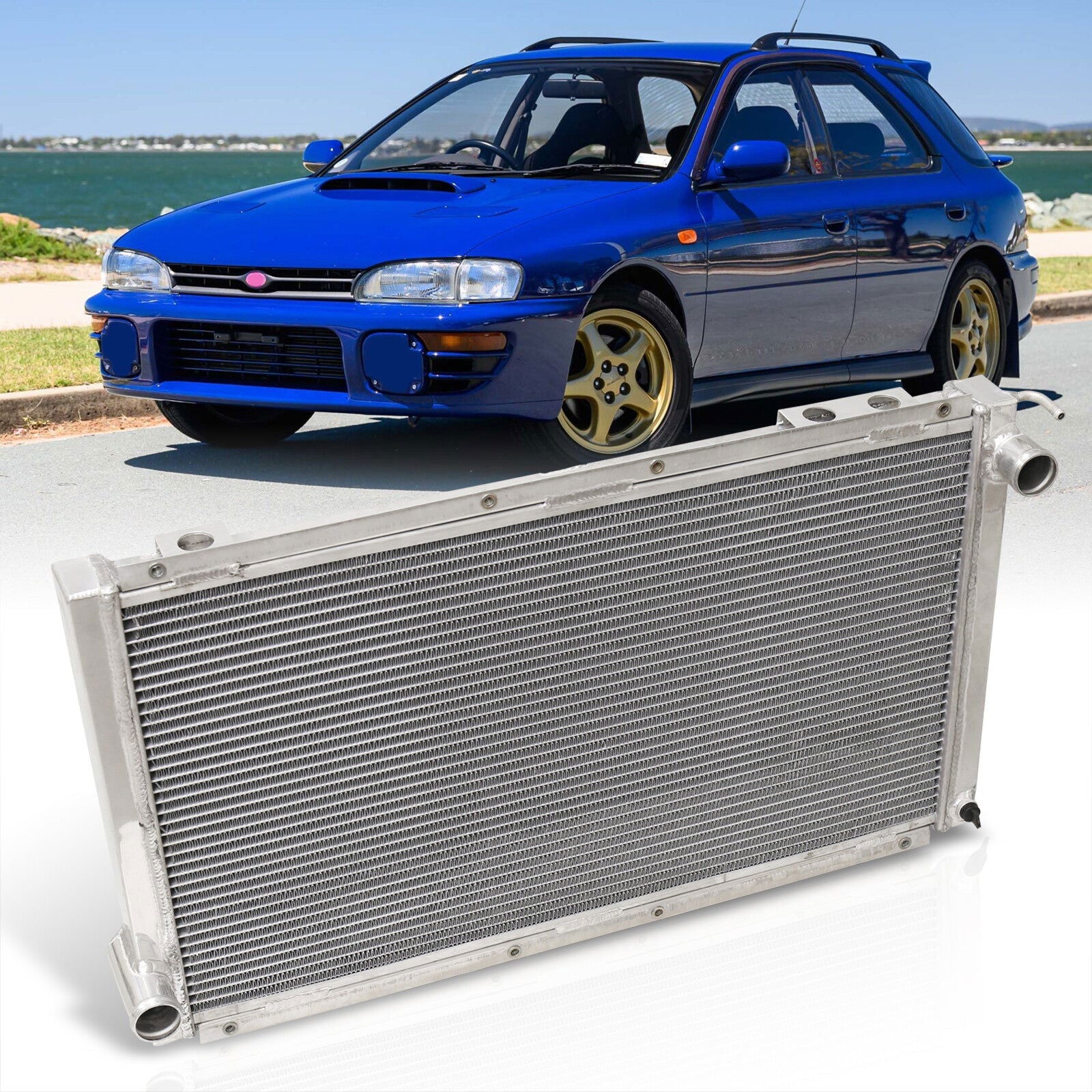 Subaru Impreza WRX GC8 1992-2000 Manual Transmission Aluminum Radiator - Parts Agent
