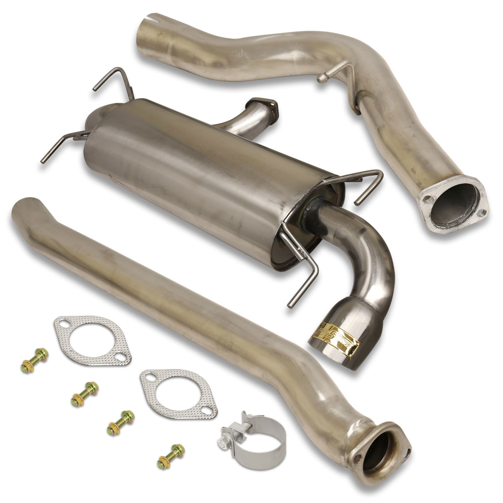 Subaru Impreza WRX Hatchback 2008-2014 Stainless Steel Catback Exhaust System Gunmetal (Piping: 3.0" / 76mm | Tip: 4.0") - Parts Agent