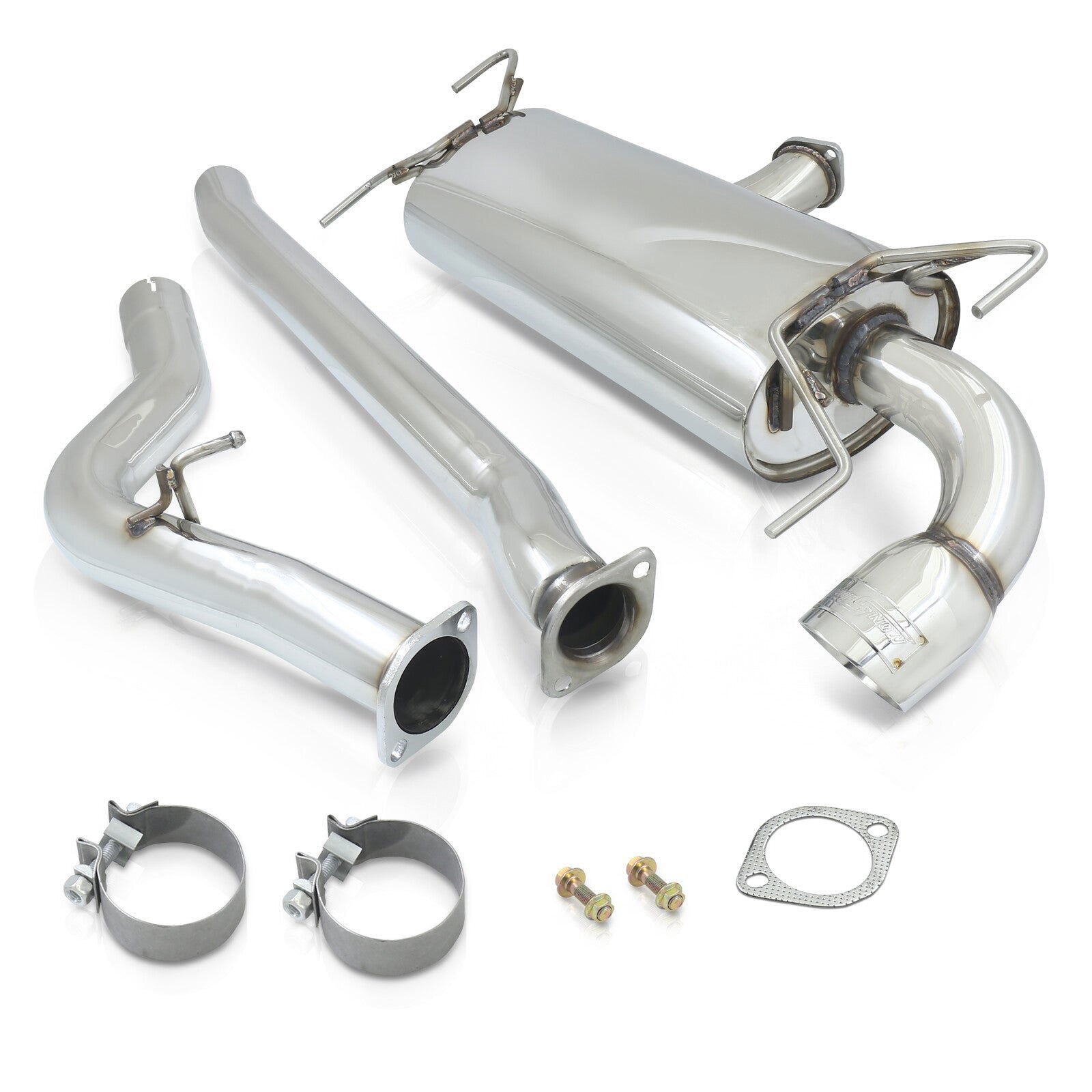 Subaru Impreza WRX Hatchback 2008-2014 Stainless Steel Catback Exhaust System (Piping: 3.0" / 76mm | Tip: 4.0") - Parts Agent